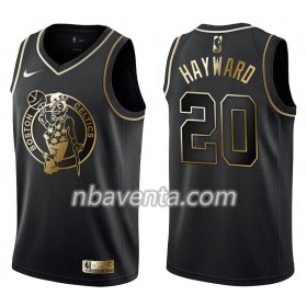 Camiseta Hombre Boston Celtics Gordon Hayward 20 Nike Negro Golden Edition Swingman